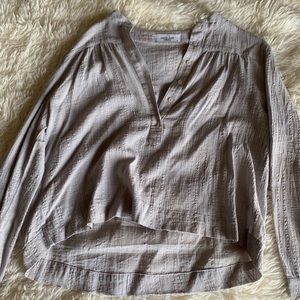 CJLA Grey Linen Blouse